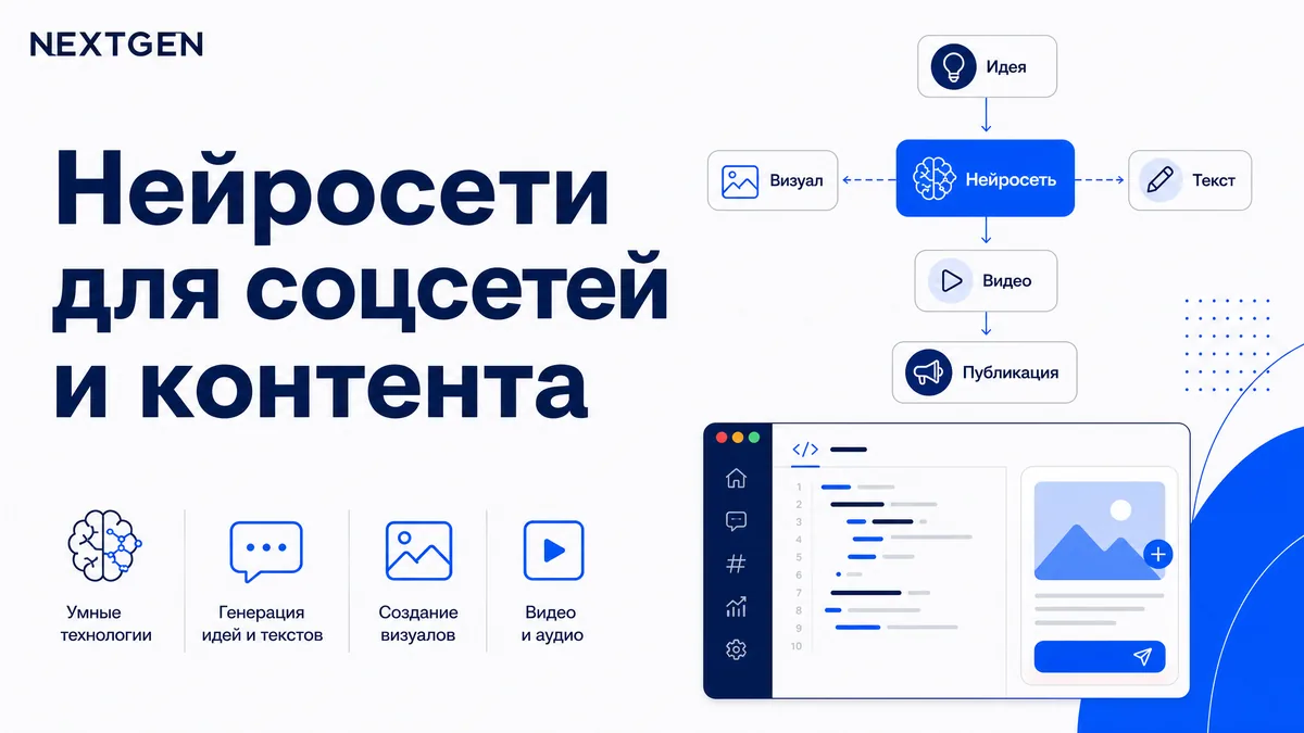 Нейросети для соцсетей: как поставить контент на конвейер, а не генерить по одной картинке