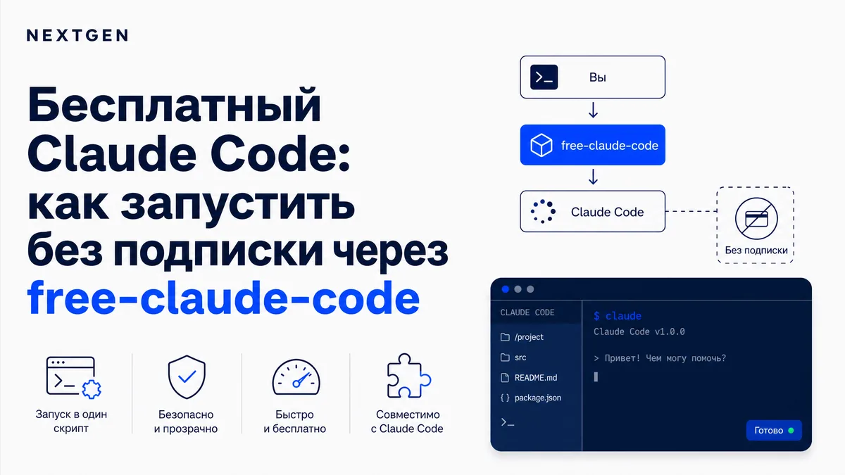 Бесплатный Claude Code: как запустить без подписки через free-claude-code