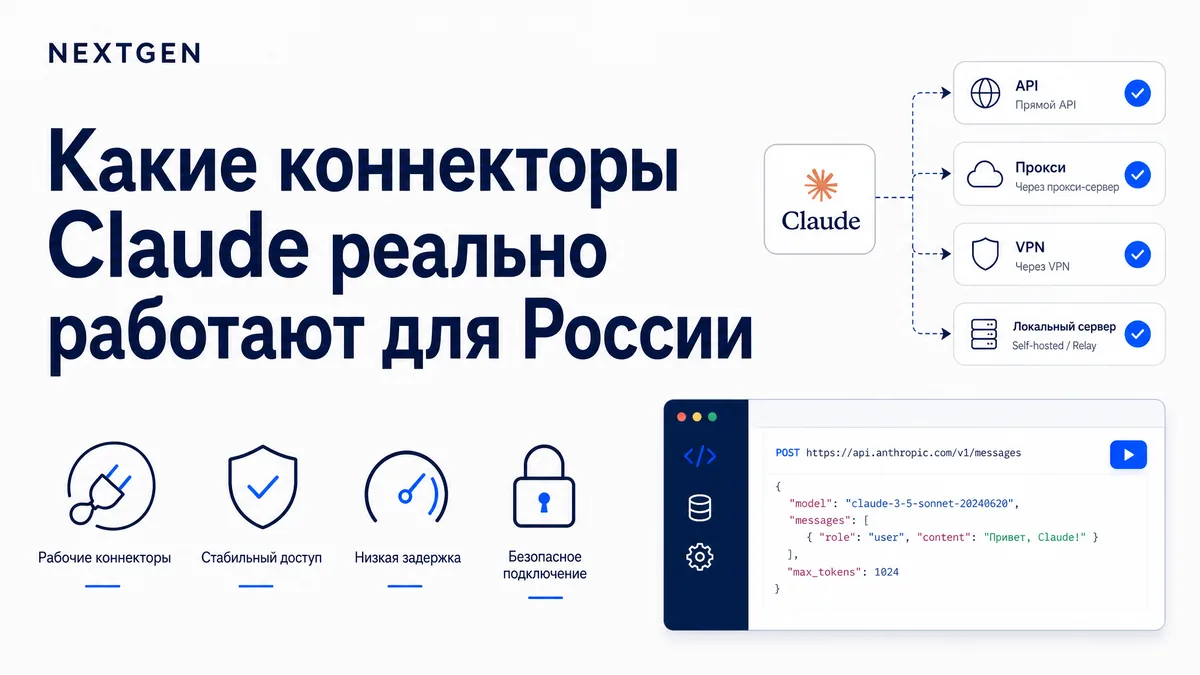 Какие коннекторы Claude реально работают для России