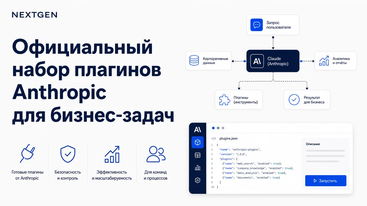 Официальный набор плагинов Anthropic для бизнес-задач: 11 готовых ролей