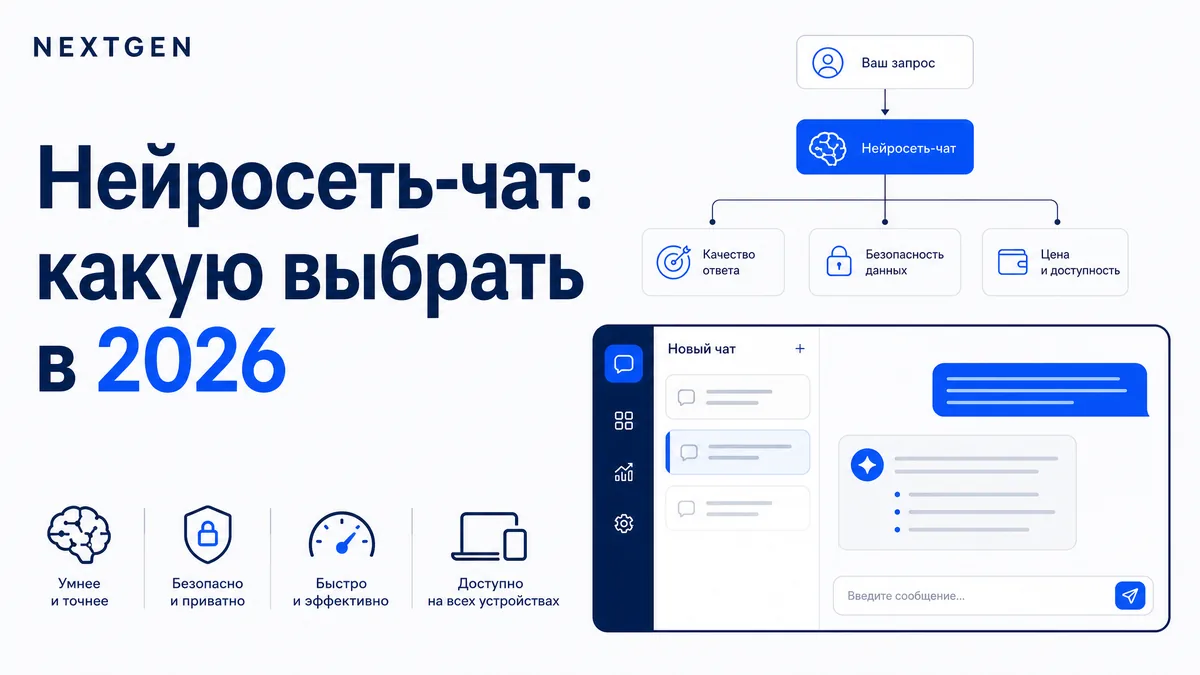Нейросеть-чат: какую выбрать в 2026 и чем они отличаются