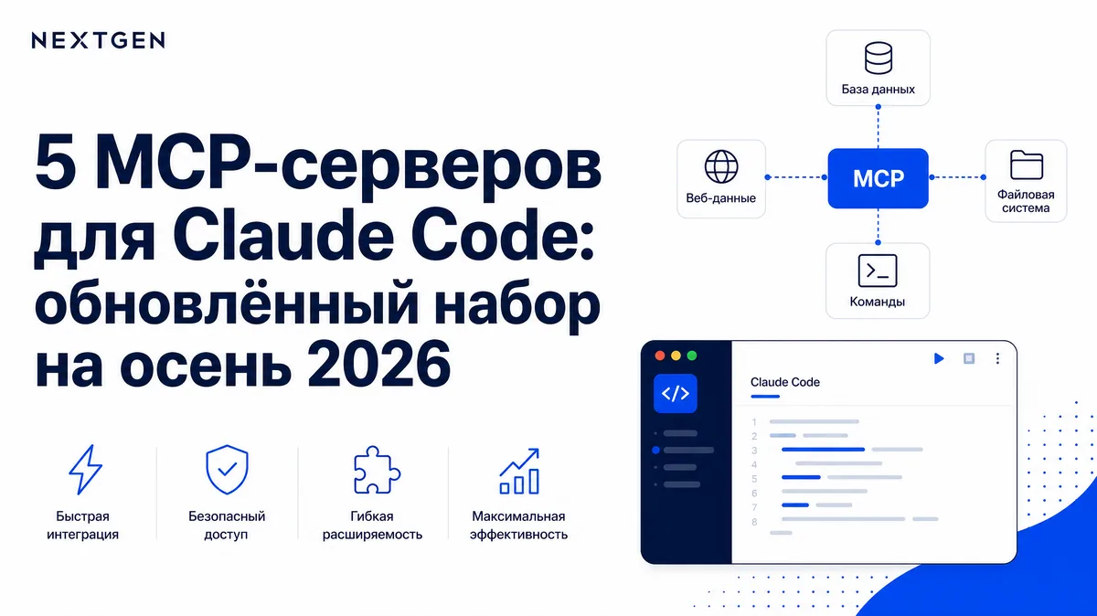 5 MCP-серверов для Claude Code: обновлённый набор на осень 2026