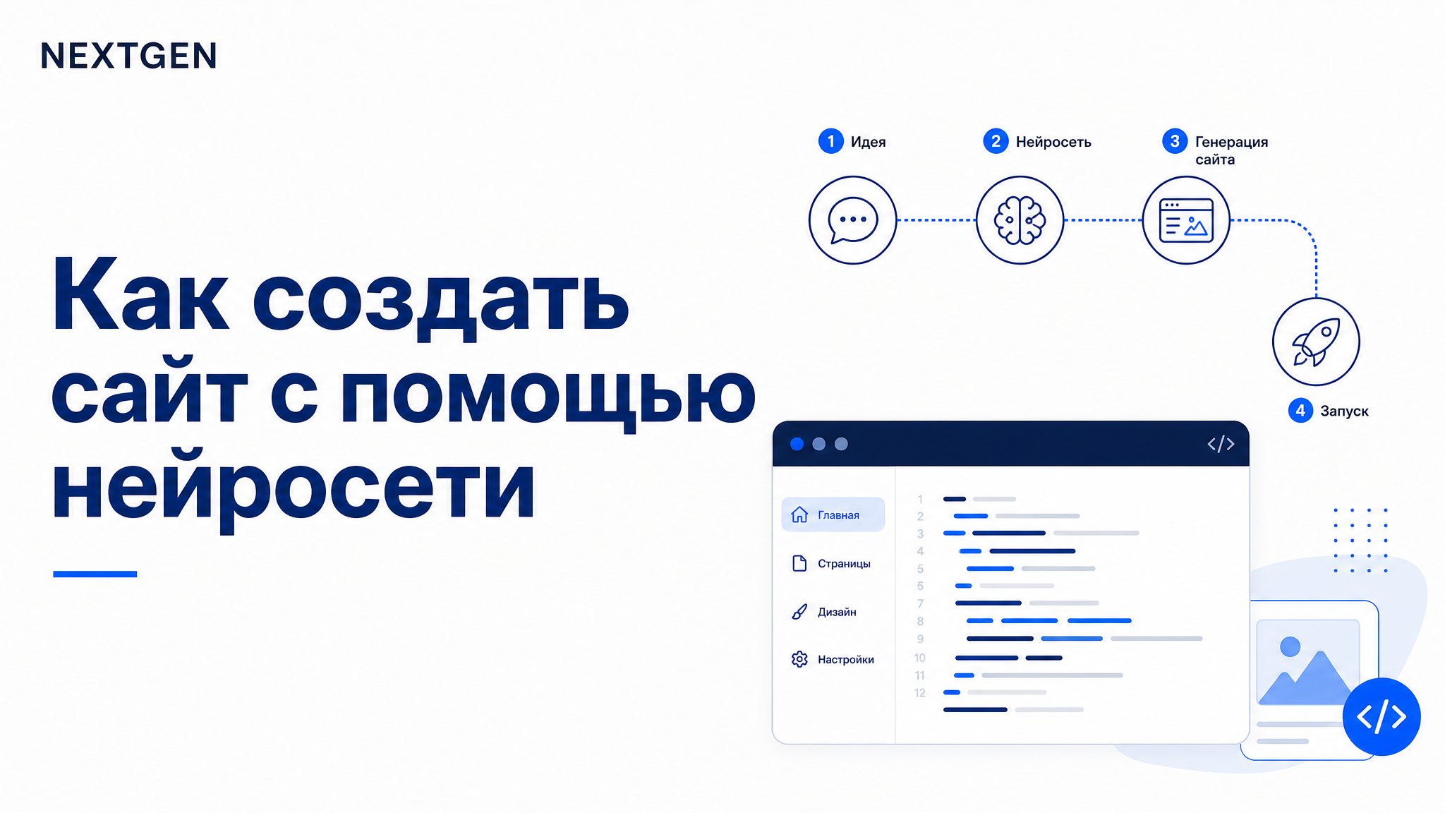 Как создать сайт с помощью нейросети: от идеи до публикации за вечер